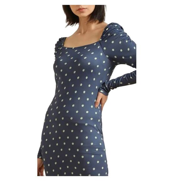 Ted Baker London blue floral jersey maxi dress size 6 (US size 14) - Picture 4 of 13